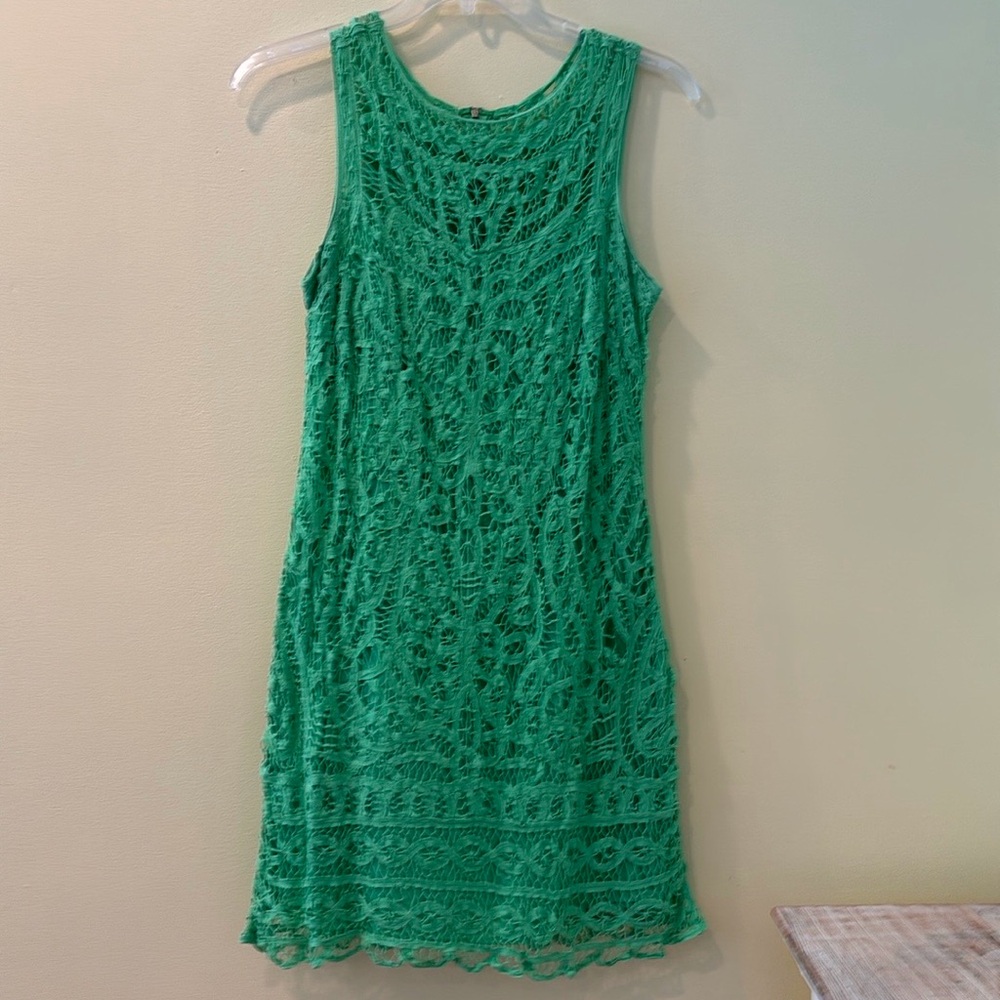Lilly Pulitzer green crochet dress
